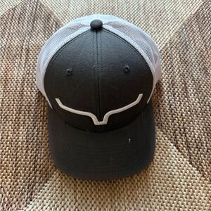 Kimes Ranch Gray and White Trucker Hat